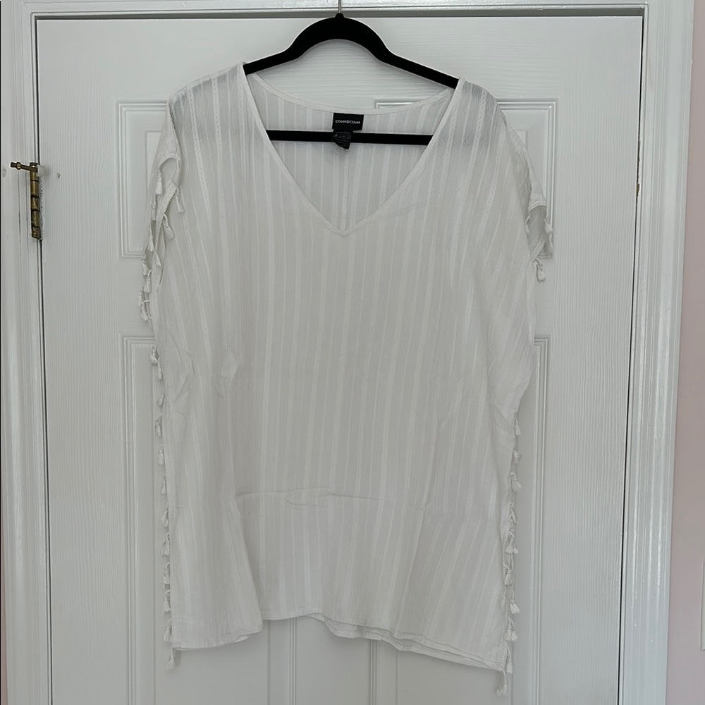 Cover2Cover White Swim Coverup